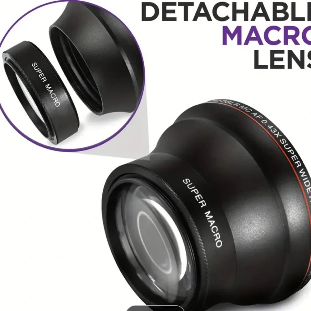 Super Macro Wide Angle Lens - Black